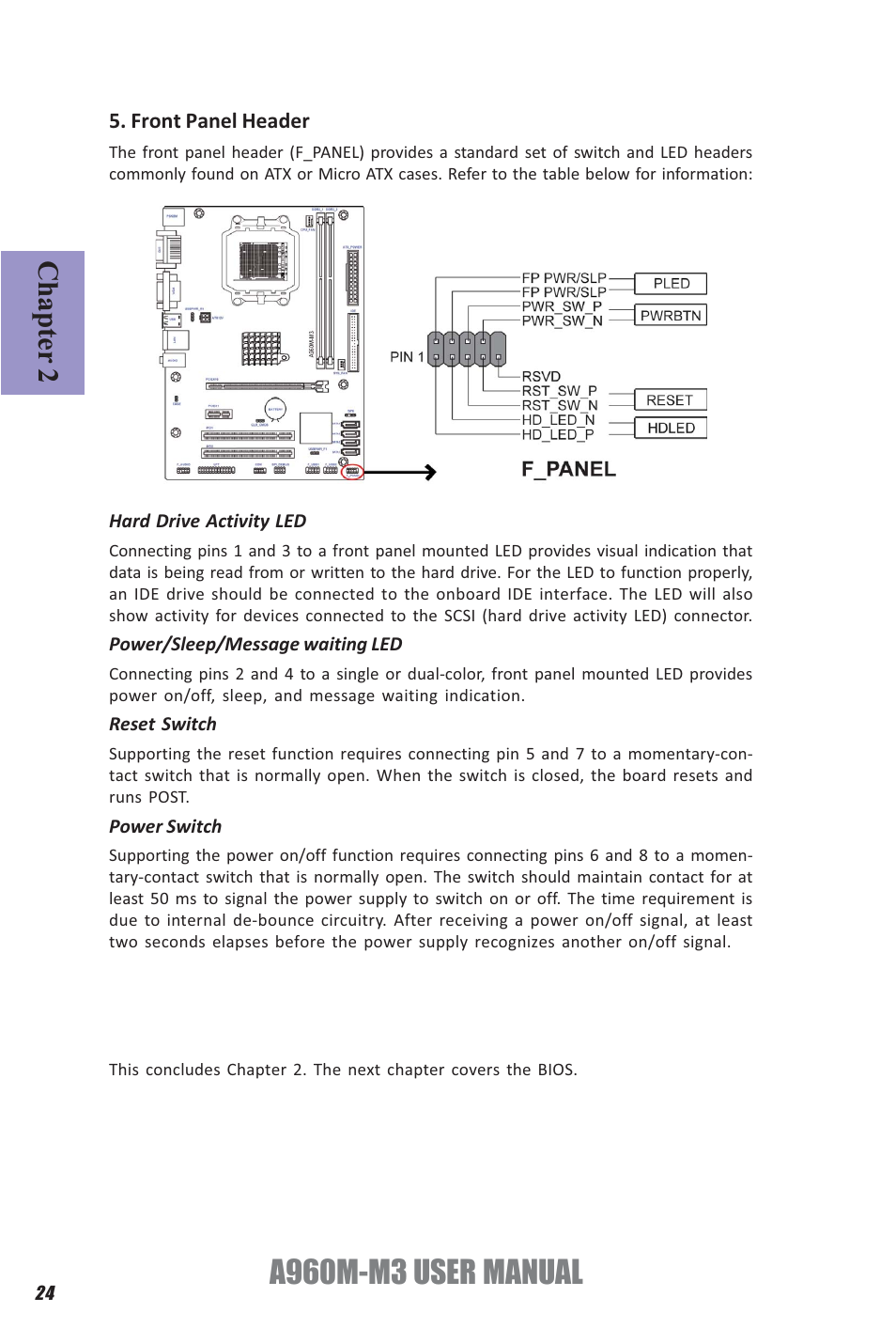 A960m-m3 user manual, Chapter 2 | Elitegroup A960M-M3 (V1.0) User Manual | Page 28 / 68