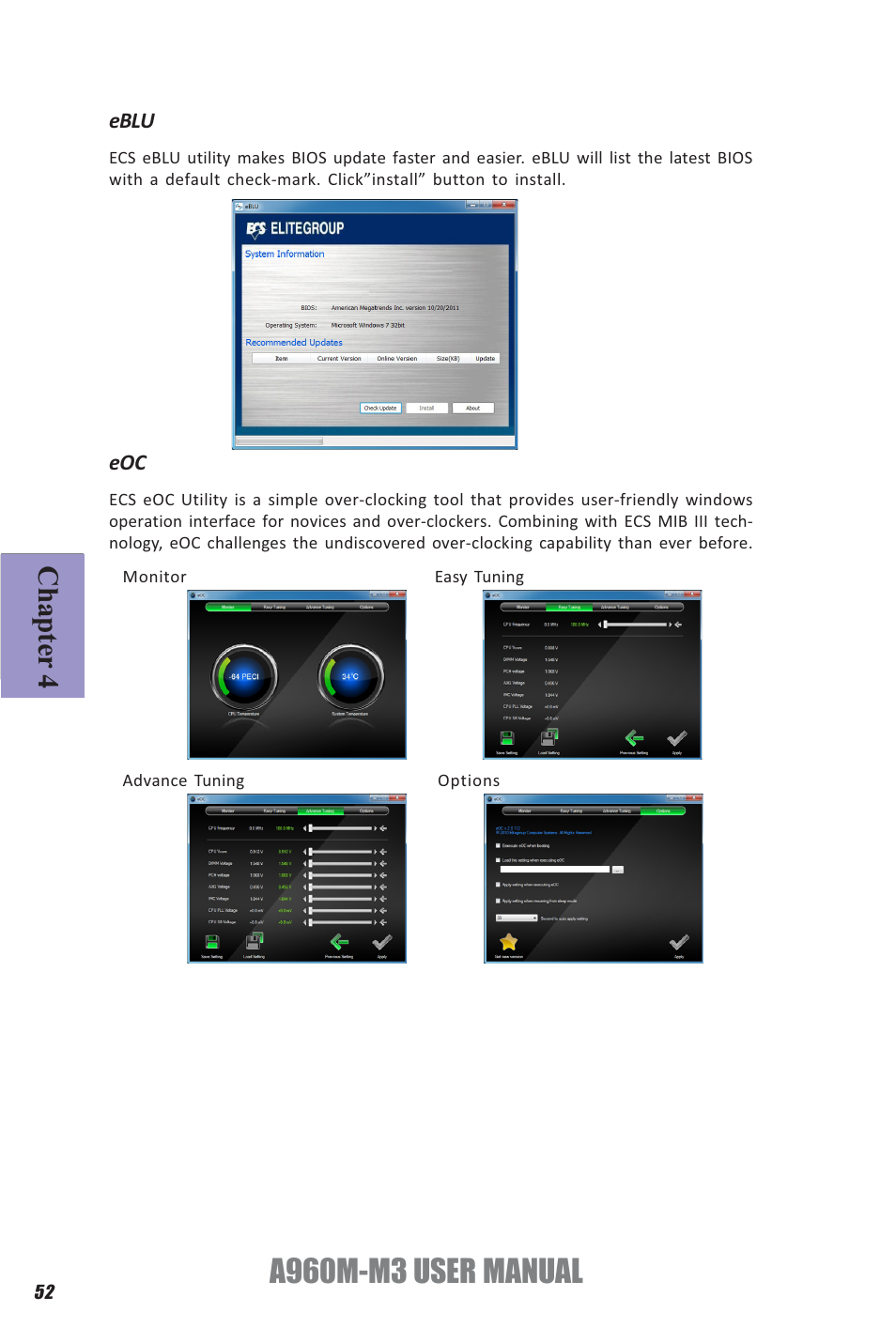 A960m-m3 user manual, Chapter 4 | Elitegroup A960M-M3 (V1.0) User Manual | Page 56 / 68