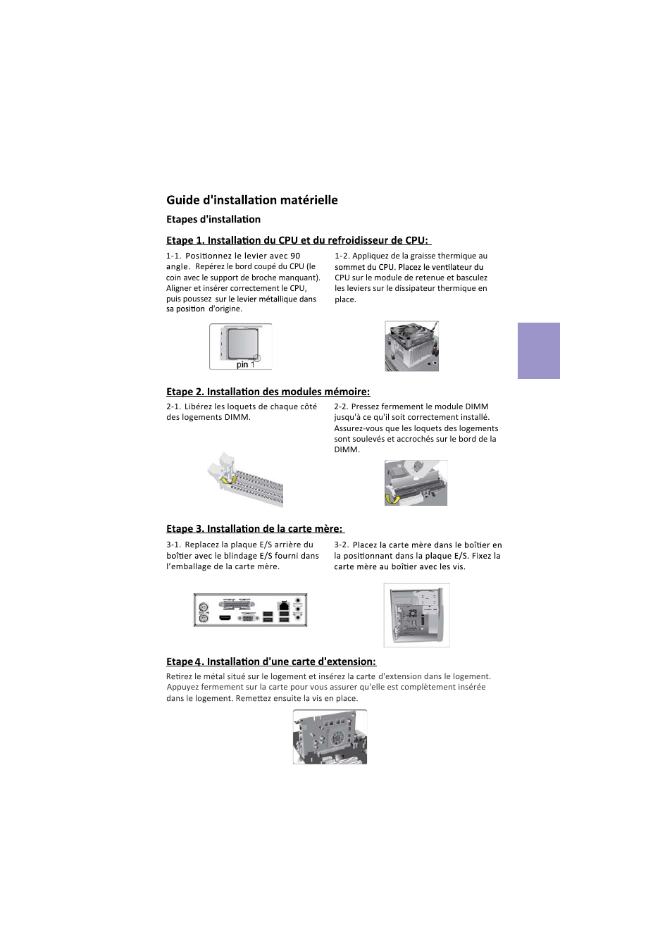 Français | Elitegroup A960M-M4 (V1.0) User Manual | Page 15 / 30