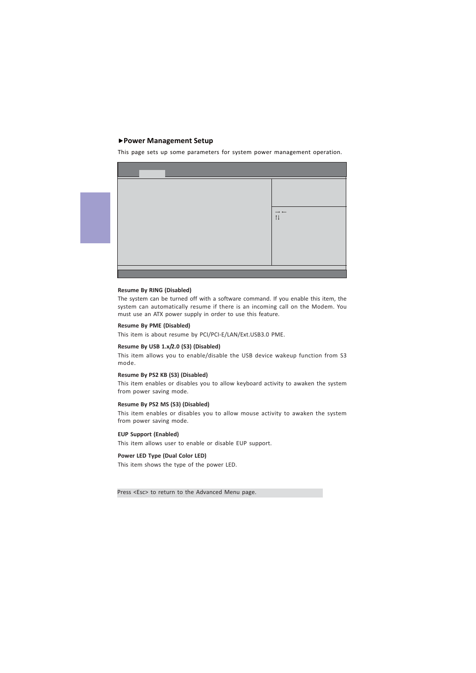 A960m-mv user manual, Chapter 2, Power management setup | Elitegroup A960M-MV (V1.0A) User Manual | Page 18 / 82