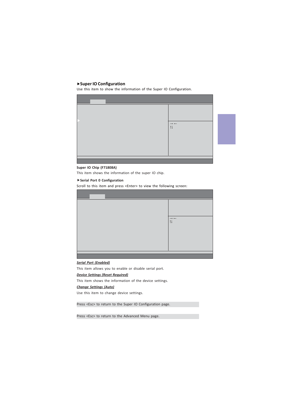 A960m-mv user manual, Chapter 2, Super io configuration | Elitegroup A960M-MV (V1.0A) User Manual | Page 23 / 82