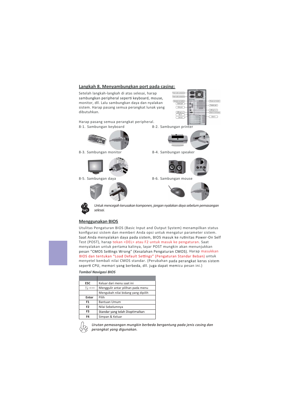 Bahasa indon esia | Elitegroup A960M-MV (V1.0A) User Manual | Page 70 / 82