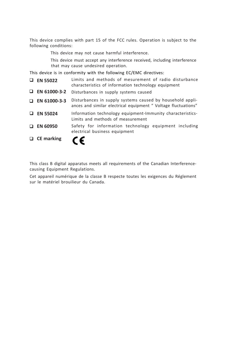 Z87h3-a2x extreme (golden) user manual, Declaration of conformity, Canadian department of communications | Elitegroup Z87H3-A2X GOLDEN (V1.0) User Manual | Page 2 / 104
