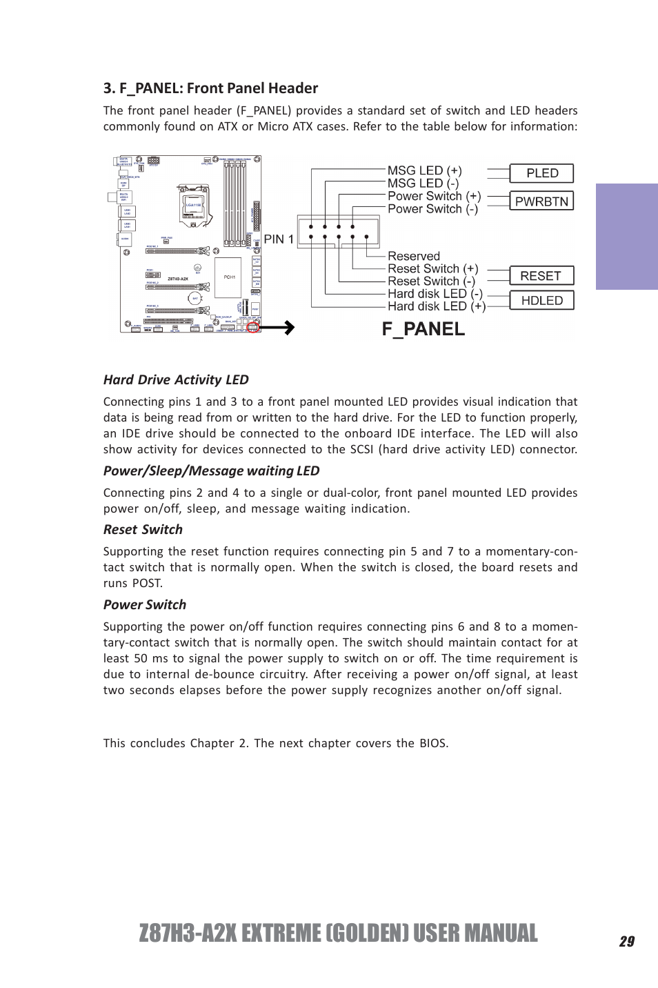 Z87h3-a2x extreme (golden) user manual, Chapter 2 | Elitegroup Z87H3-A2X GOLDEN (V1.0) User Manual | Page 35 / 104