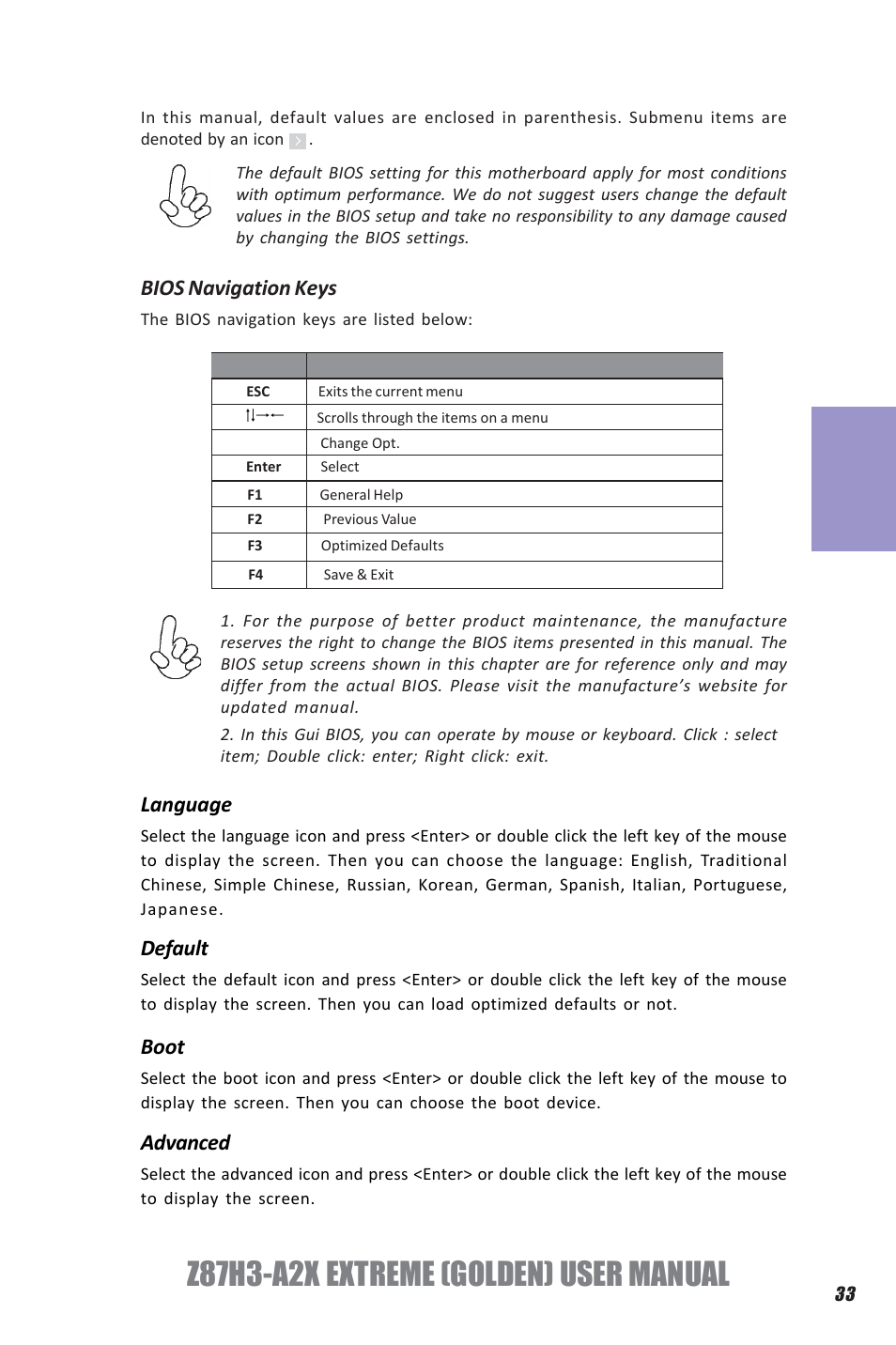 Z87h3-a2x extreme (golden) user manual, Chapter 3 | Elitegroup Z87H3-A2X GOLDEN (V1.0) User Manual | Page 39 / 104