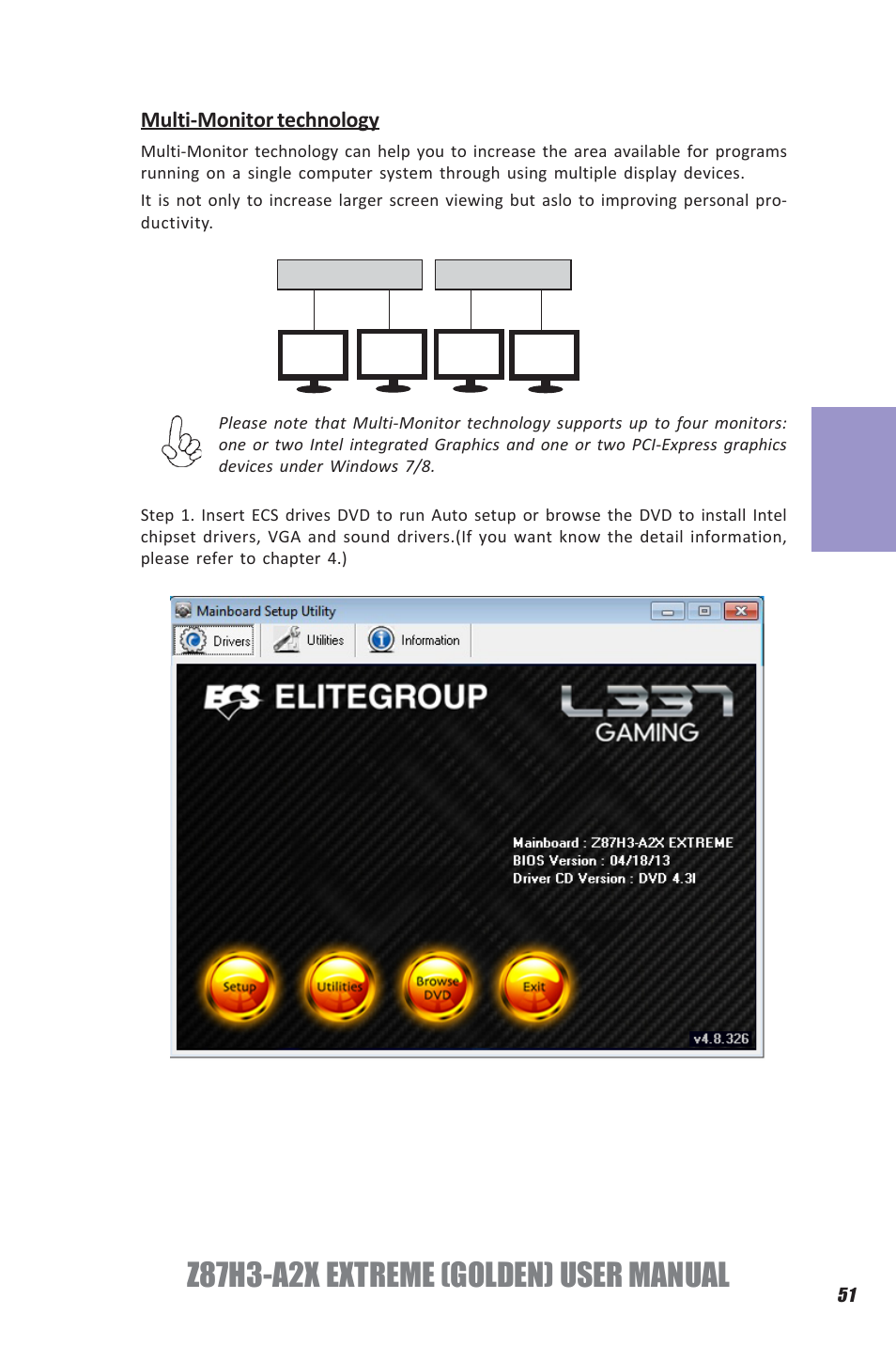 Z87h3-a2x extreme (golden) user manual, Chapter 3 | Elitegroup Z87H3-A2X GOLDEN (V1.0) User Manual | Page 57 / 104