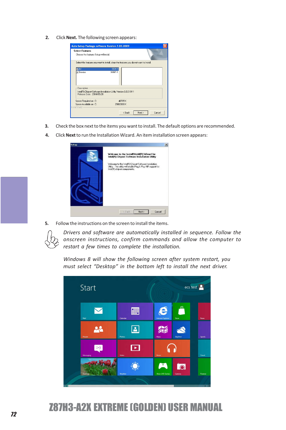 Z87h3-a2x extreme (golden) user manual, Chapter 4 | Elitegroup Z87H3-A2X GOLDEN (V1.0) User Manual | Page 78 / 104