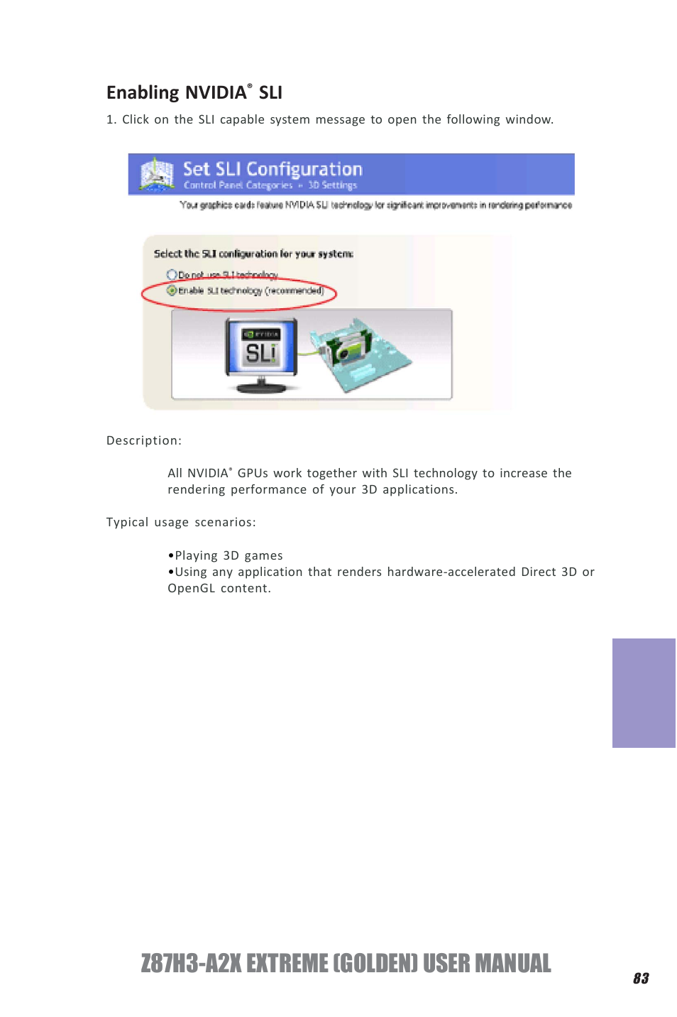 Z87h3-a2x extreme (golden) user manual, Chapter 6, Enabling nvidia | Elitegroup Z87H3-A2X GOLDEN (V1.0) User Manual | Page 89 / 104