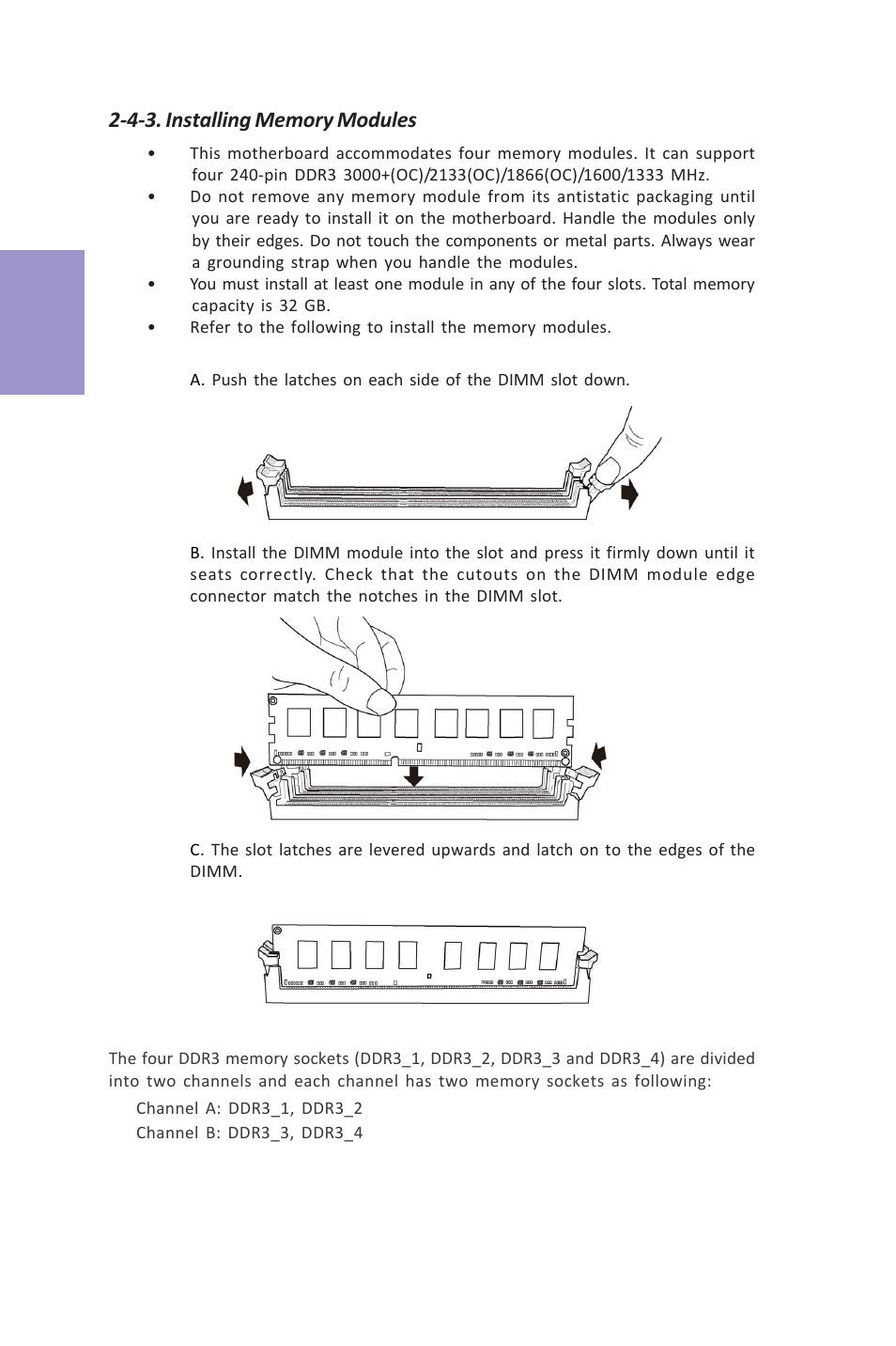 Z87h3-a3x user manual, Chapter 2 | Elitegroup Z87H3-A3X (V1.0) User Manual | Page 18 / 96