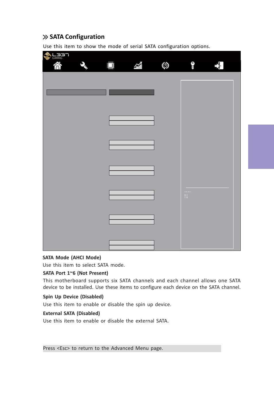 Z87h3-a3x user manual, Chapter 3, Sata configuration | Elitegroup Z87H3-A3X (V1.0) User Manual | Page 47 / 96