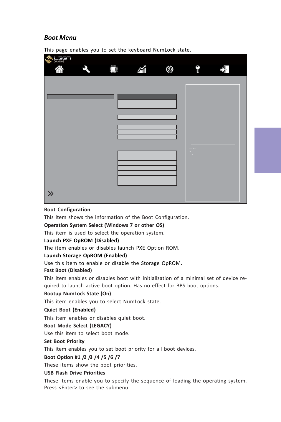 Z87h3-a3x user manual, Chapter 3, Boot menu | Elitegroup Z87H3-A3X (V1.0) User Manual | Page 69 / 96