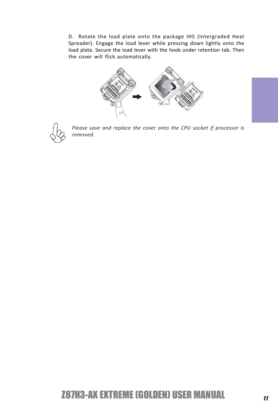 Z87h3-ax extreme (golden) user manual, Chapter 2 | Elitegroup Z87H3-AX GOLDEN (V1.0) User Manual | Page 17 / 104