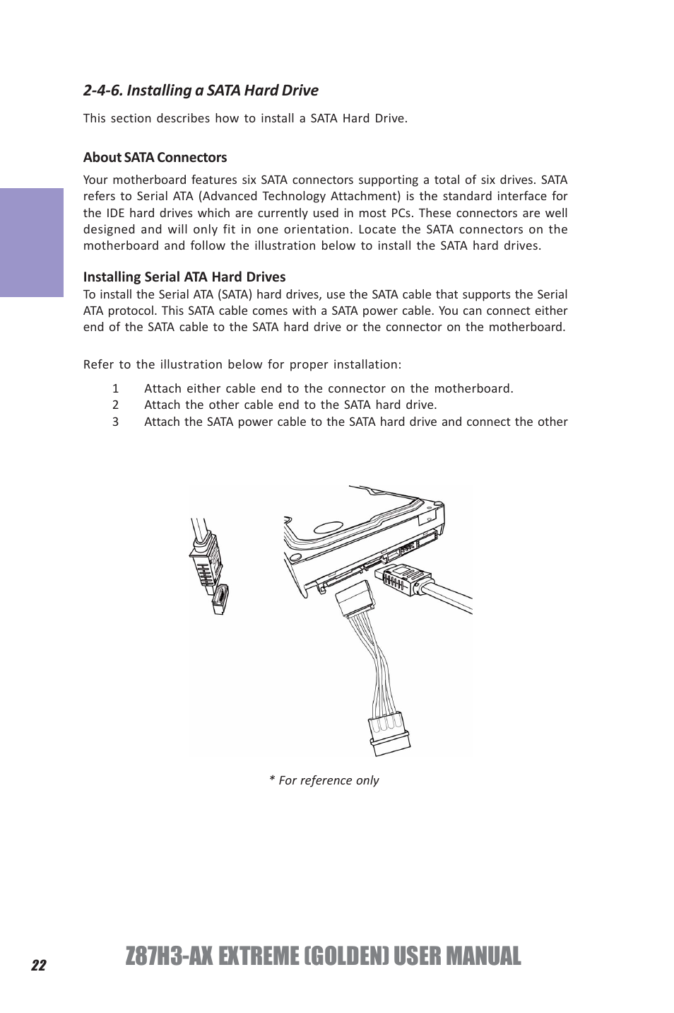 Z87h3-ax extreme (golden) user manual, Chapter 2 | Elitegroup Z87H3-AX GOLDEN (V1.0) User Manual | Page 28 / 104