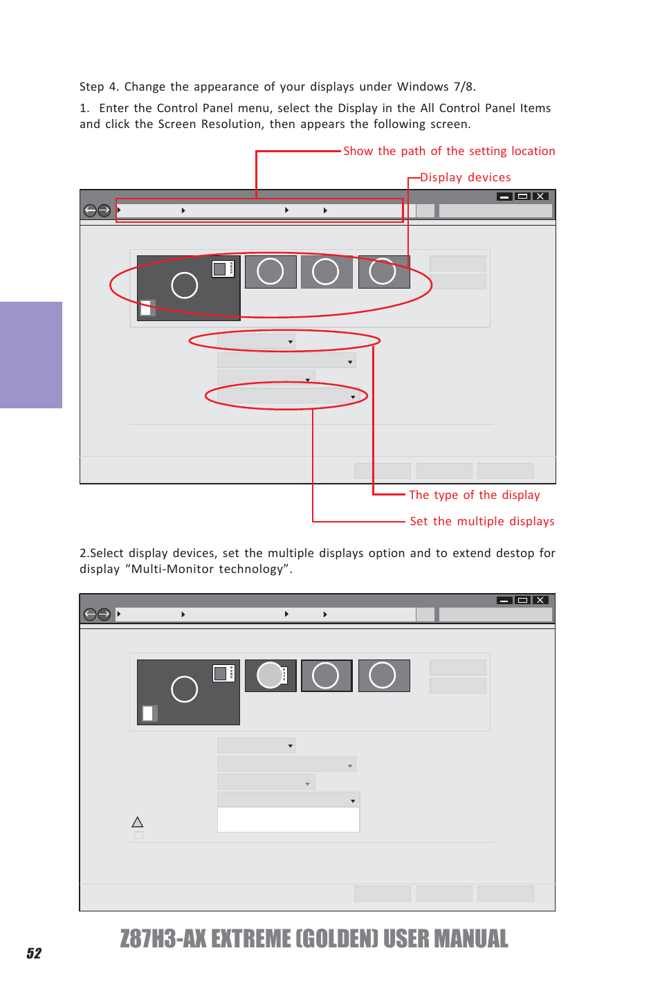 Z87h3-ax extreme (golden) user manual, Chapter 3 | Elitegroup Z87H3-AX GOLDEN (V1.0) User Manual | Page 58 / 104