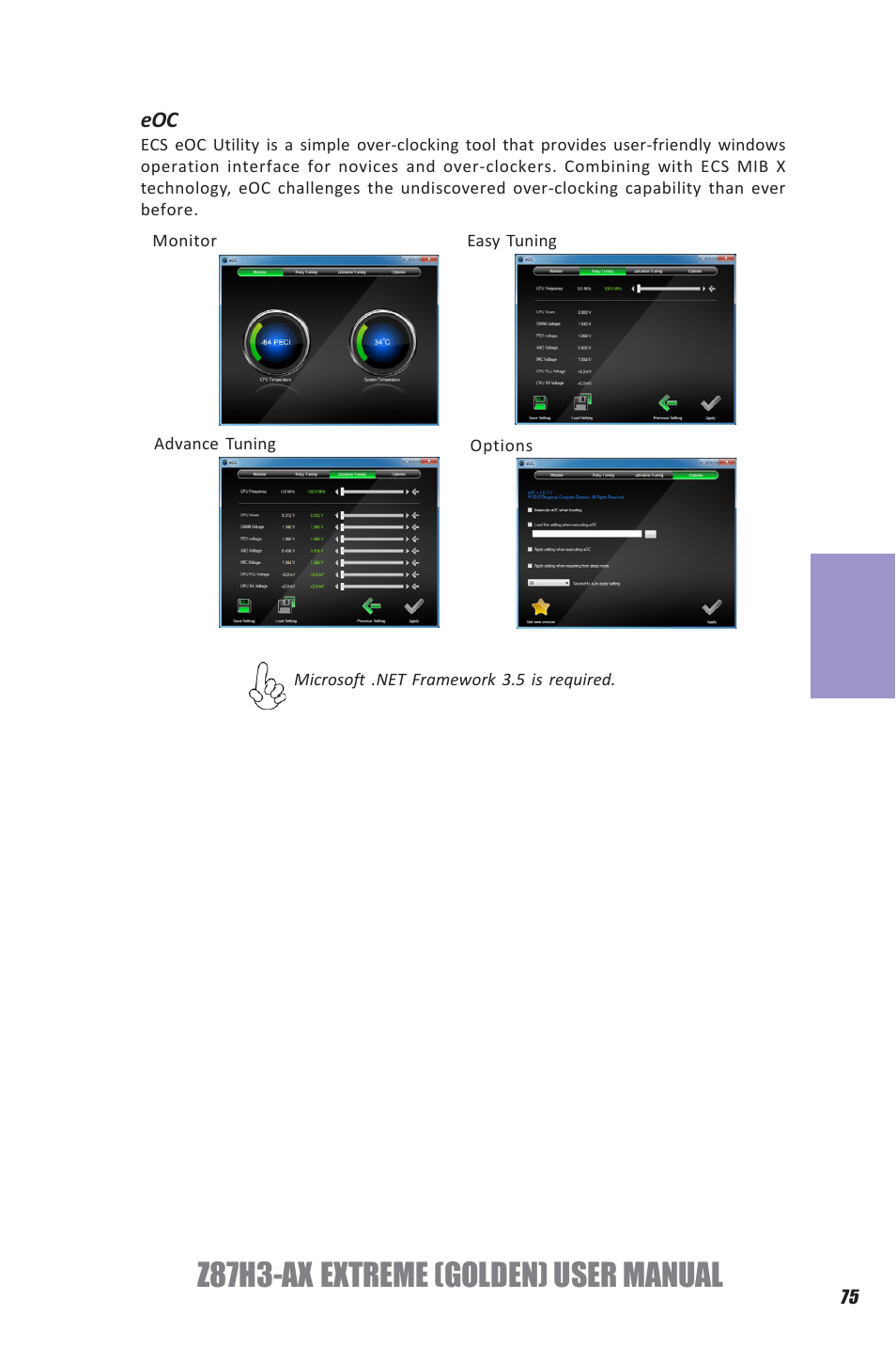 Z87h3-ax extreme (golden) user manual, Chapter 4 | Elitegroup Z87H3-AX GOLDEN (V1.0) User Manual | Page 81 / 104