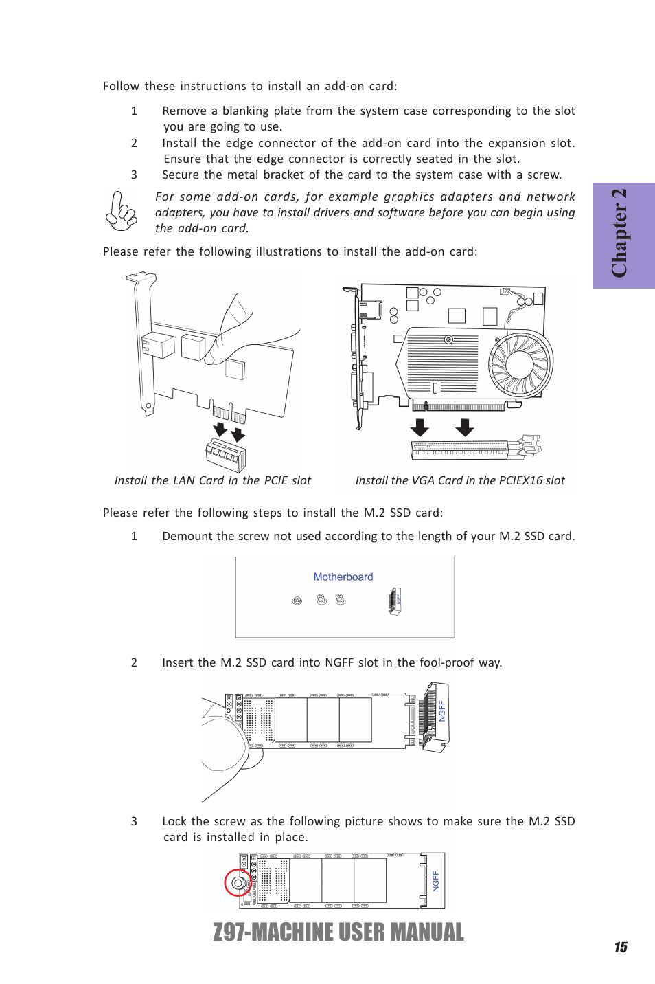Z97-machine user manual, Chapter 2 | Elitegroup Z97-MACHINE (V1.0) User Manual | Page 21 / 90