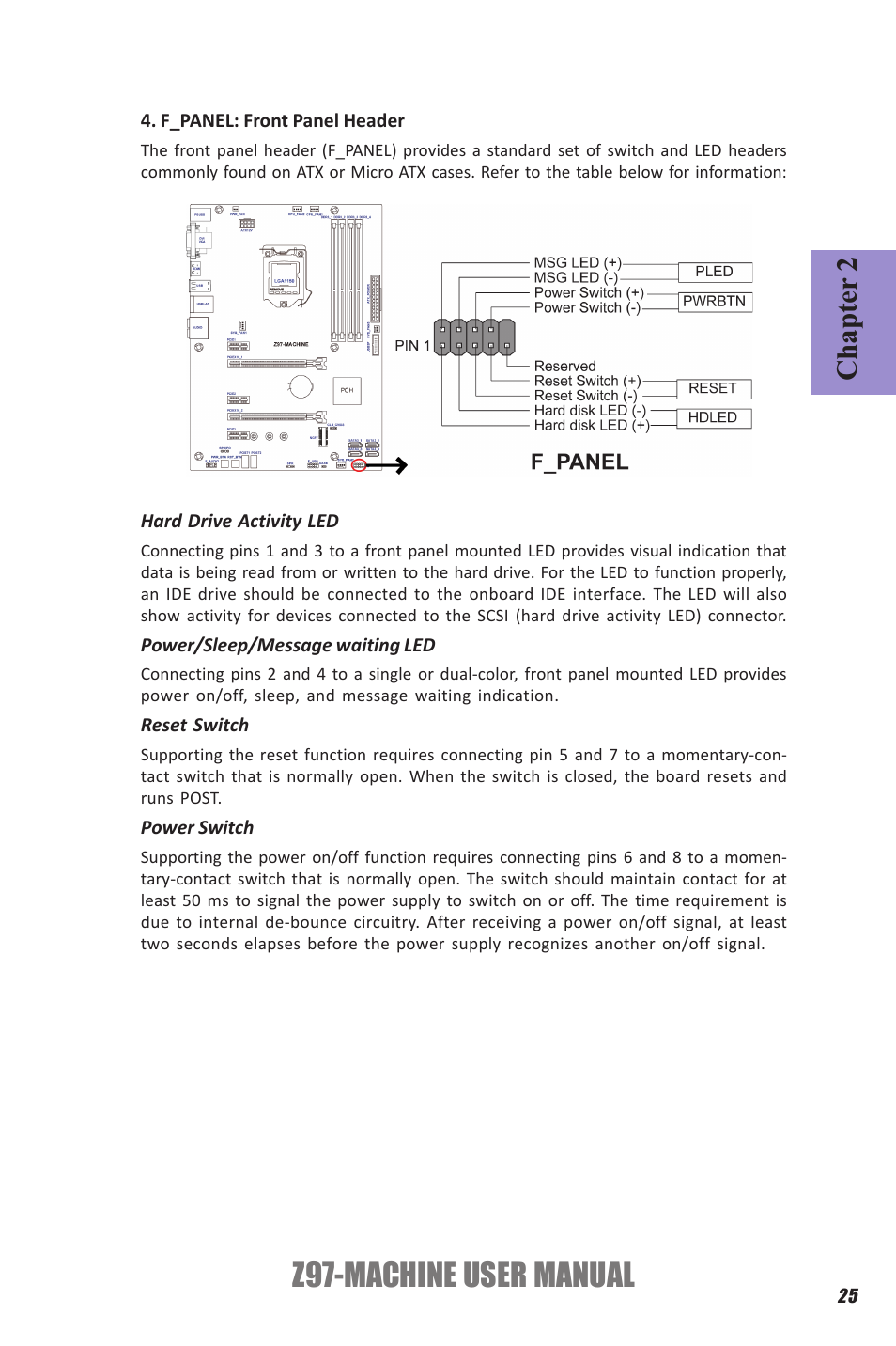 Z97-machine user manual, Chapter 2 | Elitegroup Z97-MACHINE (V1.0) User Manual | Page 31 / 90