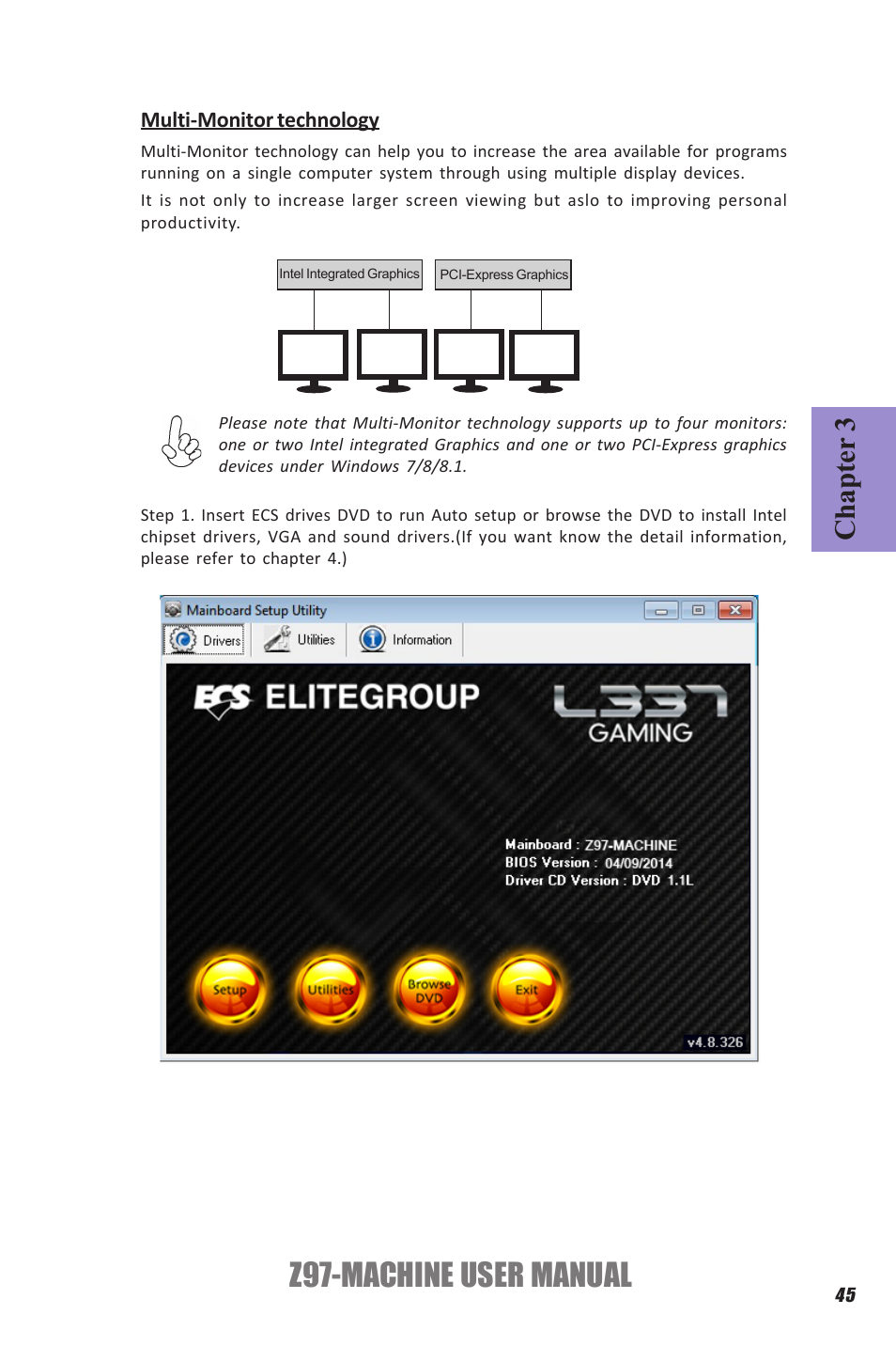 Z97-machine user manual, Chapter 3 | Elitegroup Z97-MACHINE (V1.0) User Manual | Page 51 / 90