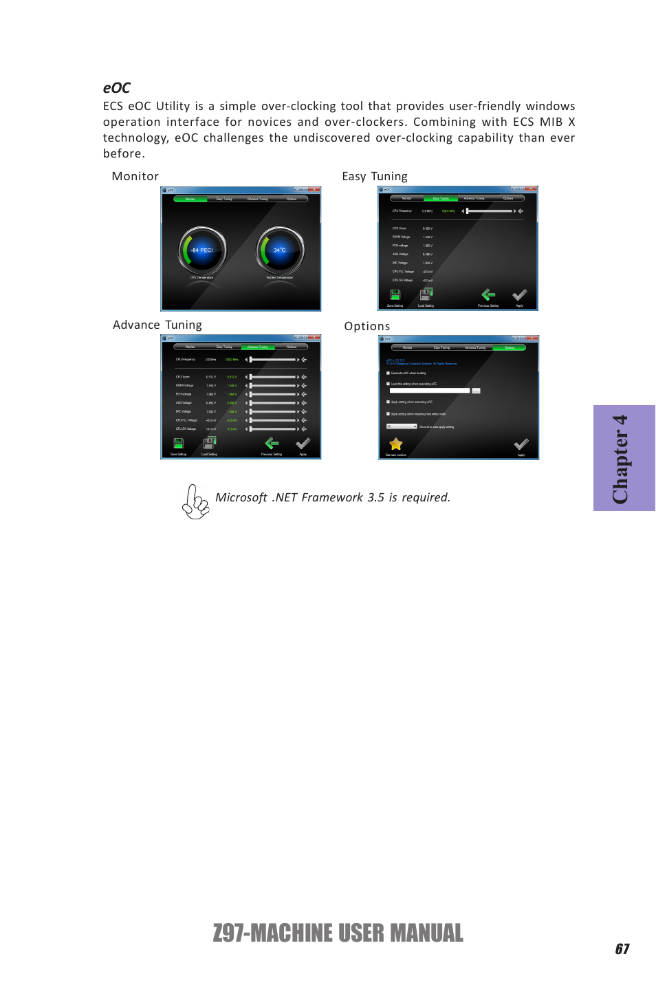 Z97-machine user manual, Chapter 4 | Elitegroup Z97-MACHINE (V1.0) User Manual | Page 73 / 90