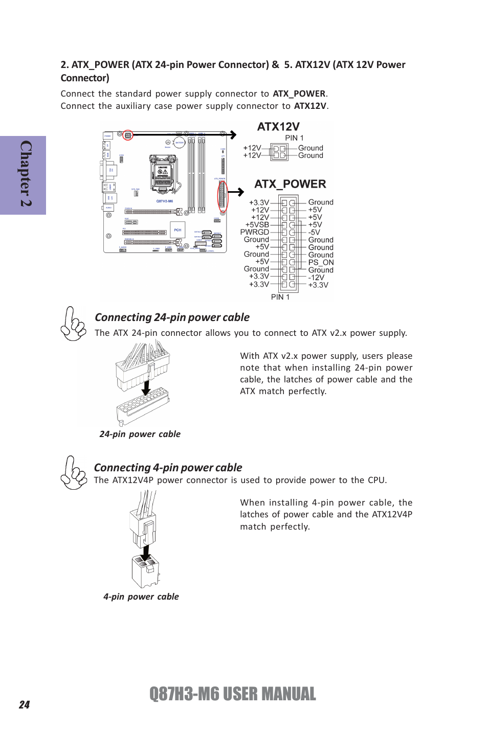Q87h3-m6 user manual, Chapter 2 | Elitegroup Q87H3-M6 (V1.0) User Manual | Page 28 / 60