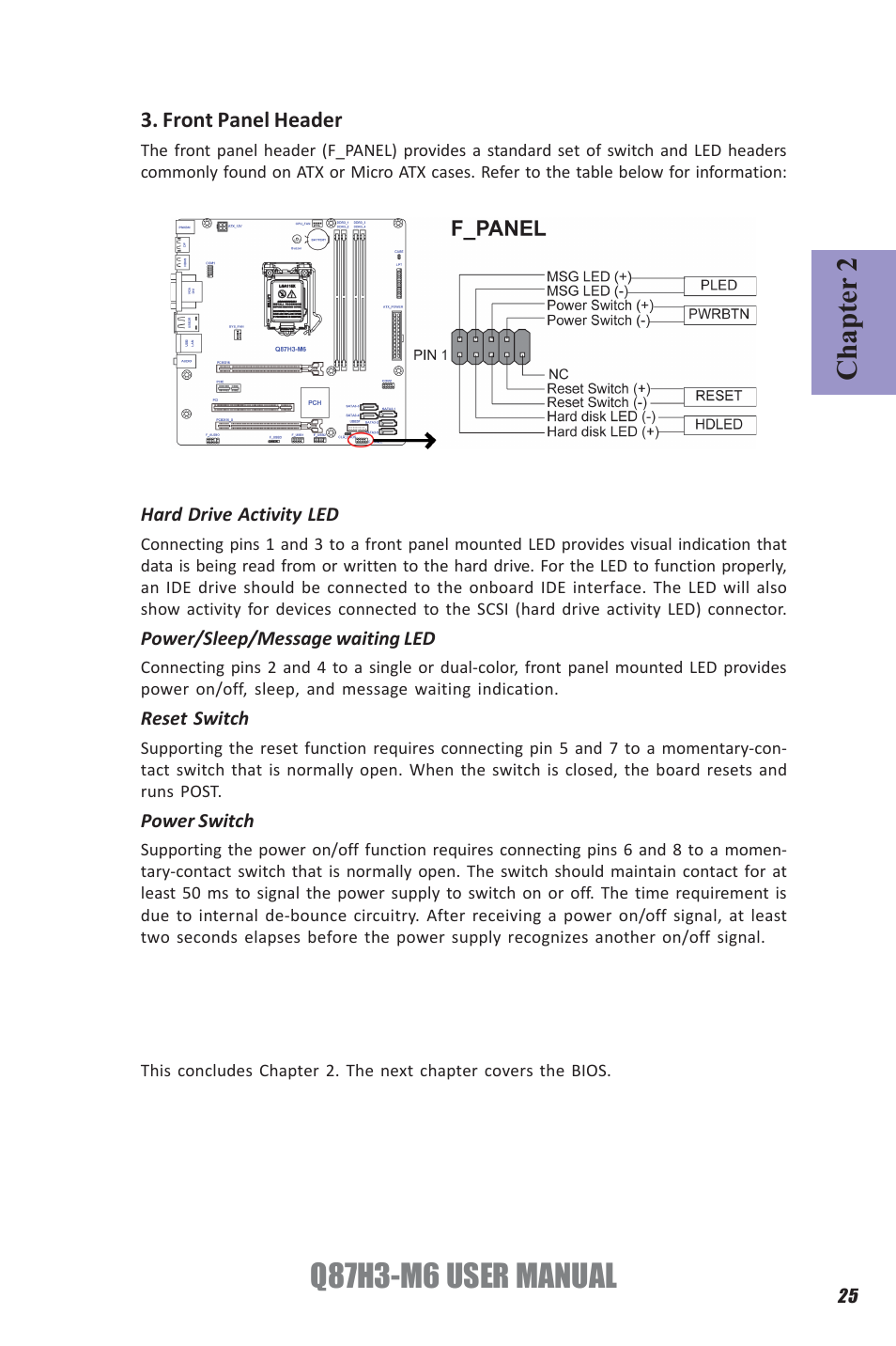 Q87h3-m6 user manual, Chapter 2 | Elitegroup Q87H3-M6 (V1.0) User Manual | Page 29 / 60
