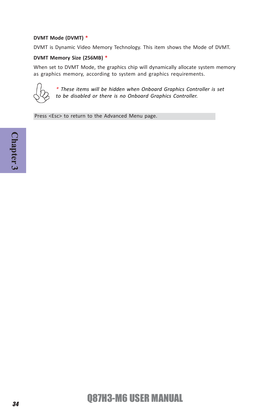 Q87h3-m6 user manual, Chapter 3 | Elitegroup Q87H3-M6 (V1.0) User Manual | Page 38 / 60