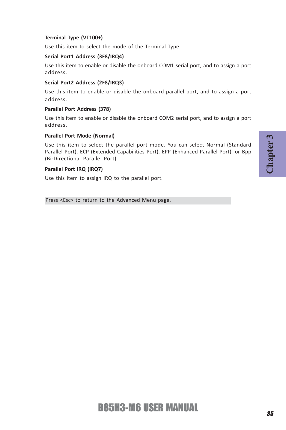 B85h3-m6 user manual, Chapter 3 | Elitegroup B85H3-M6 (V1.0) User Manual | Page 39 / 52