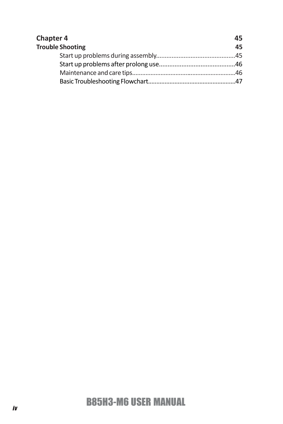 B85h3-m6 user manual | Elitegroup B85H3-M6 (V1.0) User Manual | Page 4 / 52