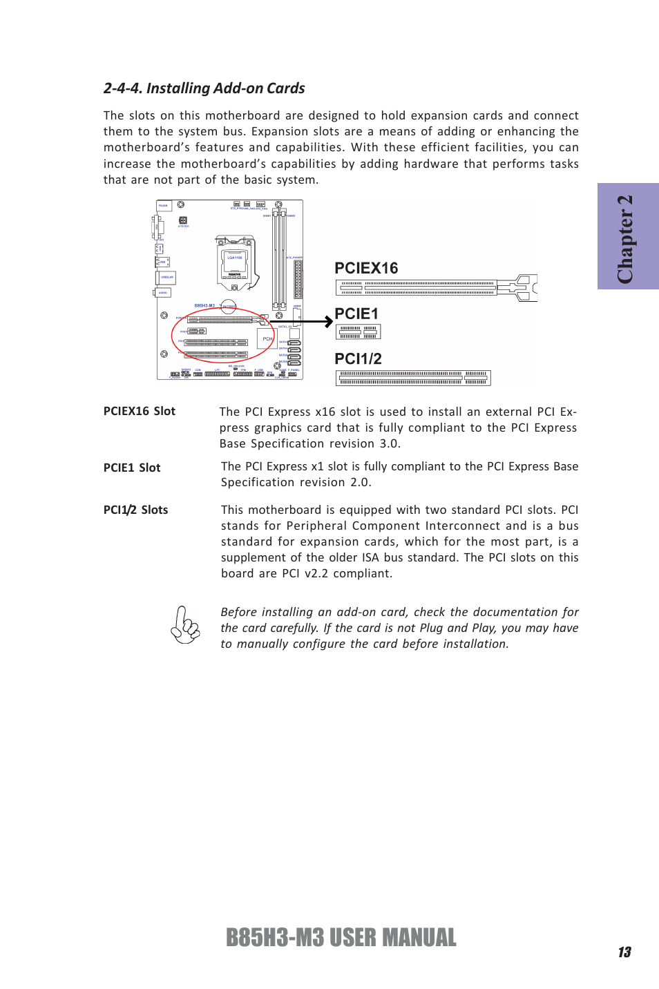 B85h3-m3 user manual, Chapter 2 | Elitegroup B85H3-M3 (V1.0) User Manual | Page 17 / 78