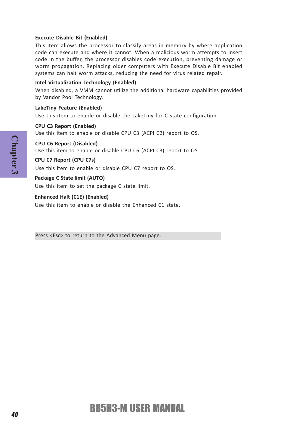 B85h3-m user manual, Chapter 3 | Elitegroup B85H3-M (V1.0) User Manual | Page 44 / 82