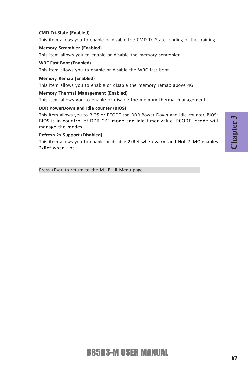 B85h3-m user manual, Chapter 3 | Elitegroup B85H3-M (V1.0) User Manual | Page 65 / 82