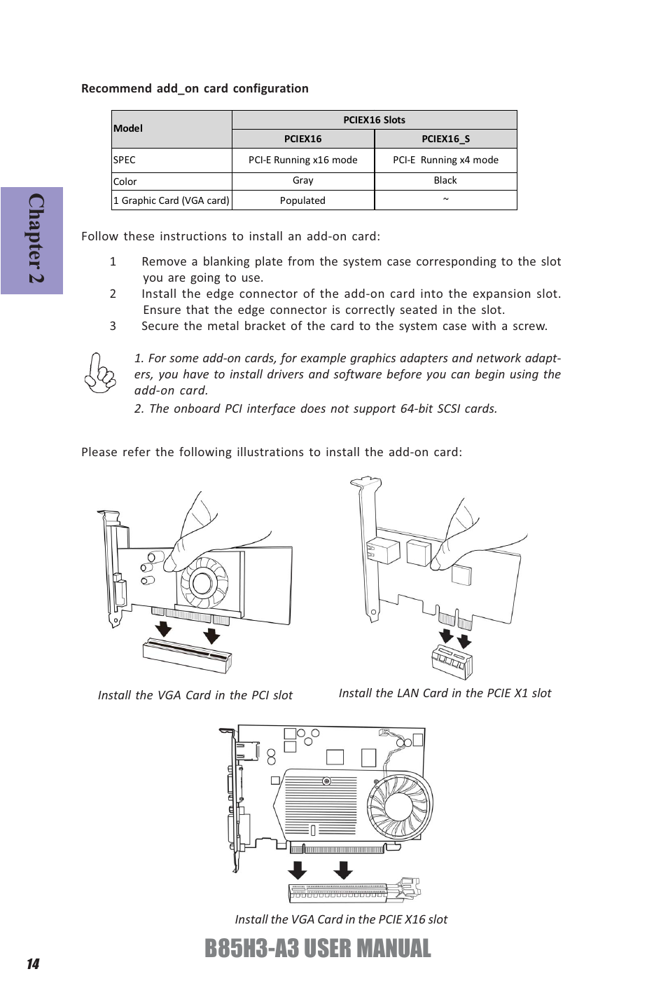 B85h3-a3 user manual, Chapter 2 | Elitegroup B85H3-A3 (V1.0) User Manual | Page 18 / 80