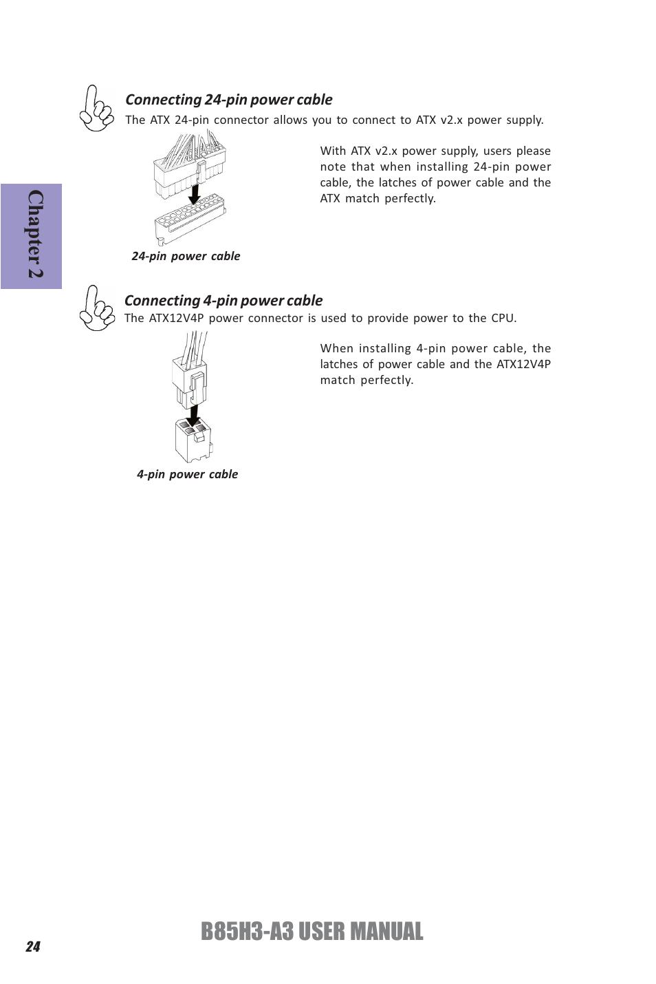 B85h3-a3 user manual, Chapter 2 | Elitegroup B85H3-A3 (V1.0) User Manual | Page 28 / 80