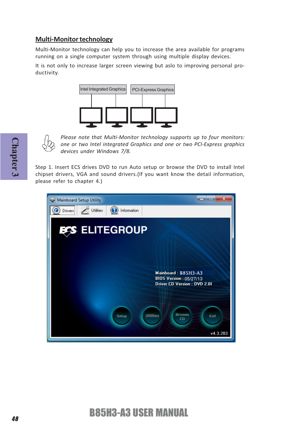 B85h3-a3 user manual, Chapter 3 | Elitegroup B85H3-A3 (V1.0) User Manual | Page 52 / 80