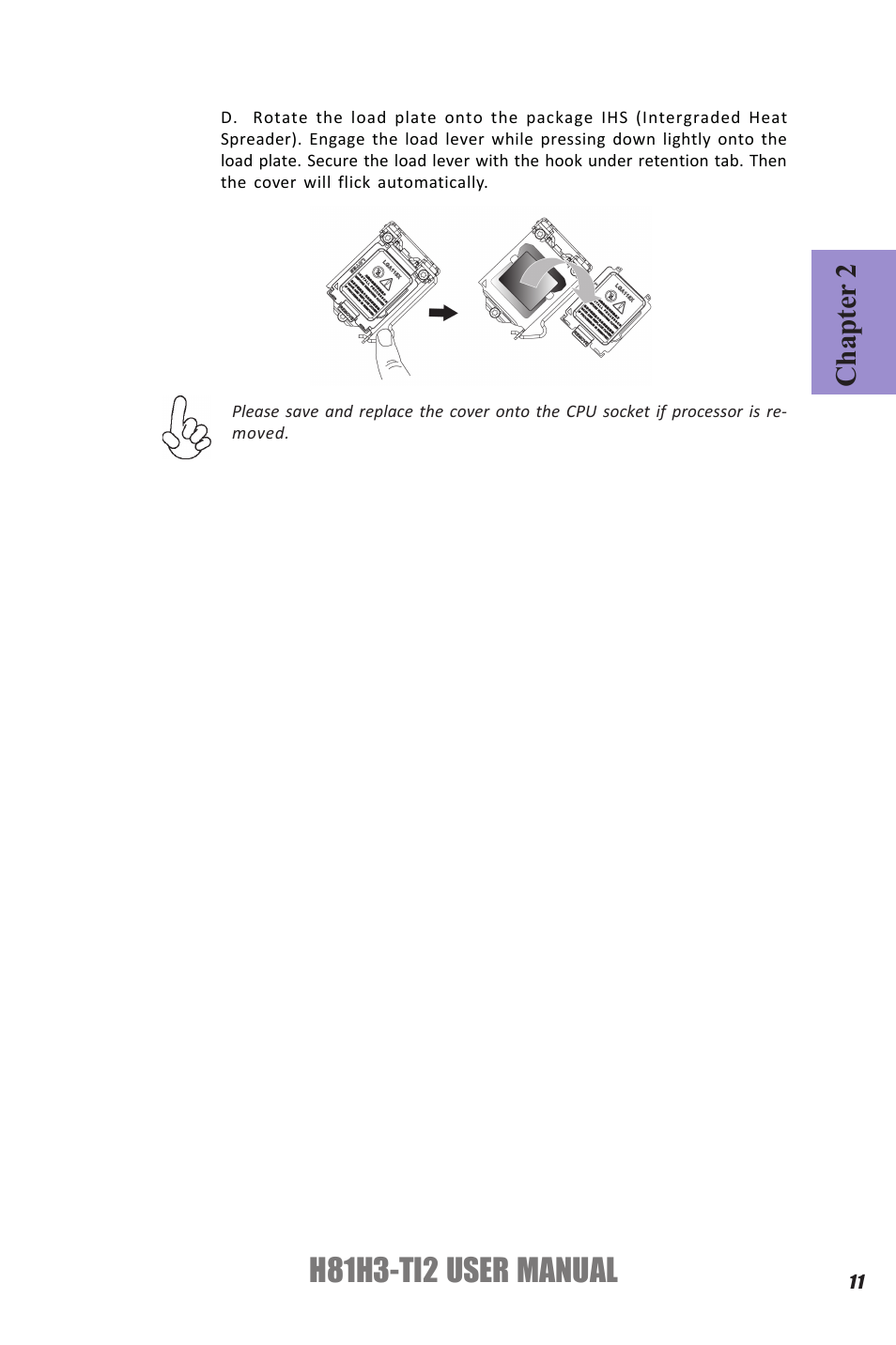 H81h3-ti2 user manual, Chapter 2 | Elitegroup H81H3-TI2 (V1.0) User Manual | Page 15 / 60