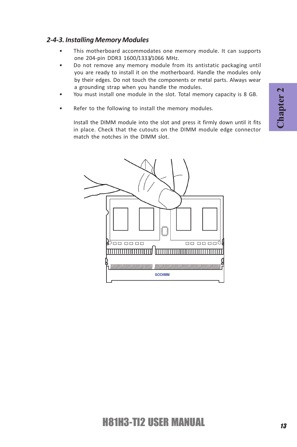 H81h3-ti2 user manual, Chapter 2 | Elitegroup H81H3-TI2 (V1.0) User Manual | Page 17 / 60