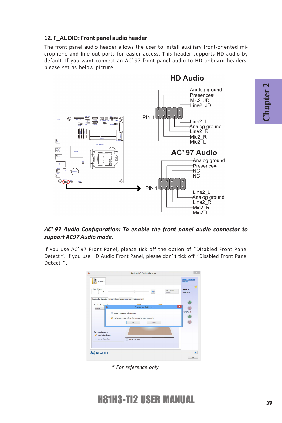 H81h3-ti2 user manual, Chapter 2 | Elitegroup H81H3-TI2 (V1.0) User Manual | Page 25 / 60