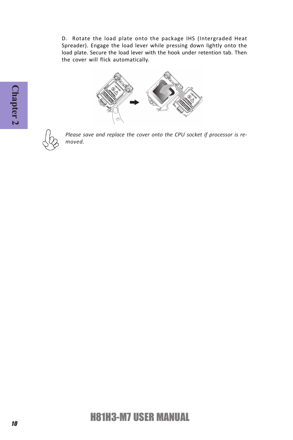 H81h3-m7 user manual, Chapter 2 | Elitegroup H81H3-M7 (V1.0) User Manual | Page 14 / 72