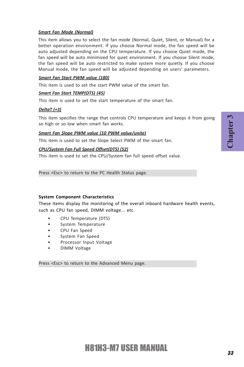 H81h3-m7 user manual, Chapter 3 | Elitegroup H81H3-M7 (V1.0) User Manual | Page 37 / 72