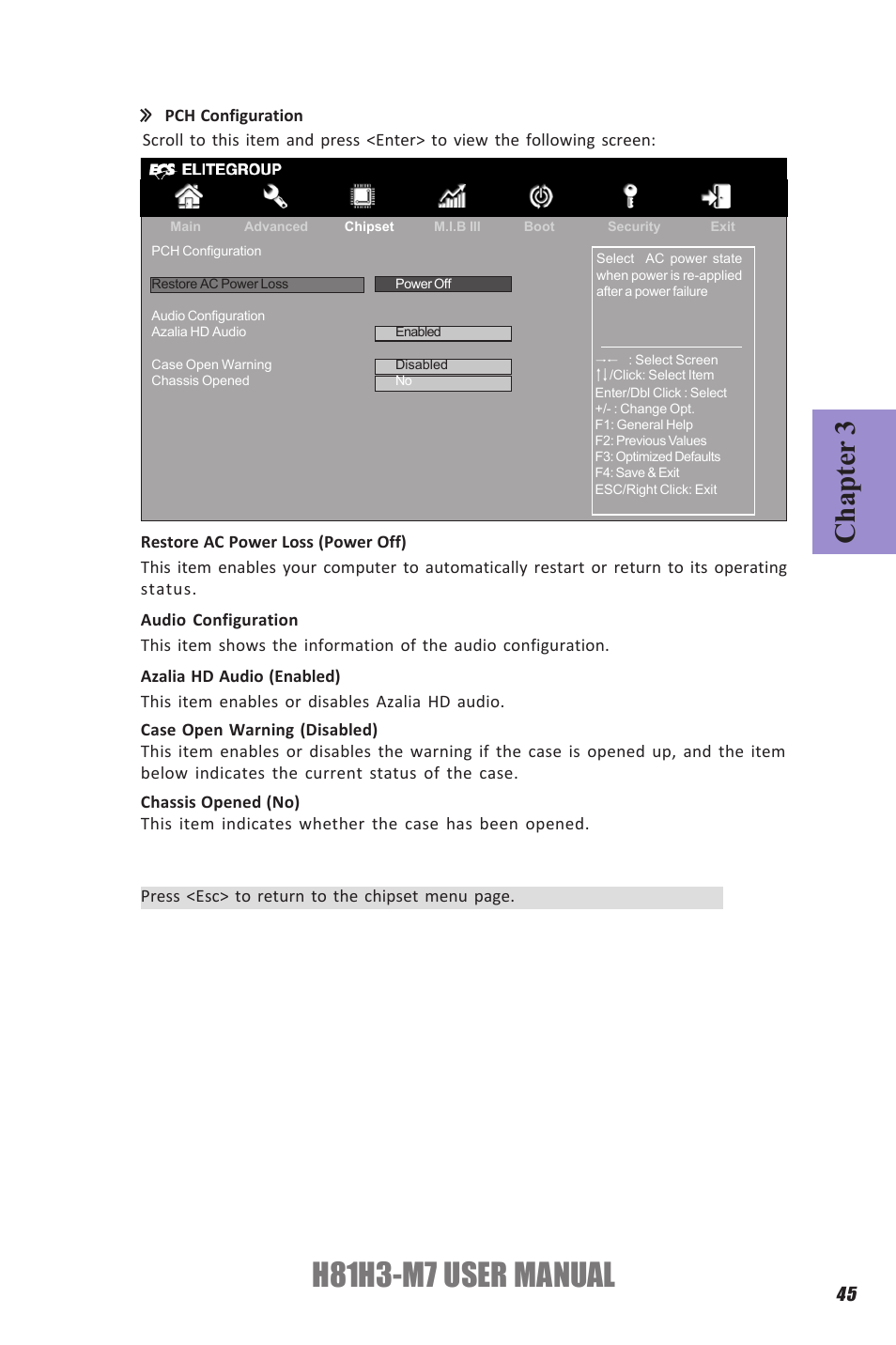 H81h3-m7 user manual, Chapter 3 | Elitegroup H81H3-M7 (V1.0) User Manual | Page 49 / 72