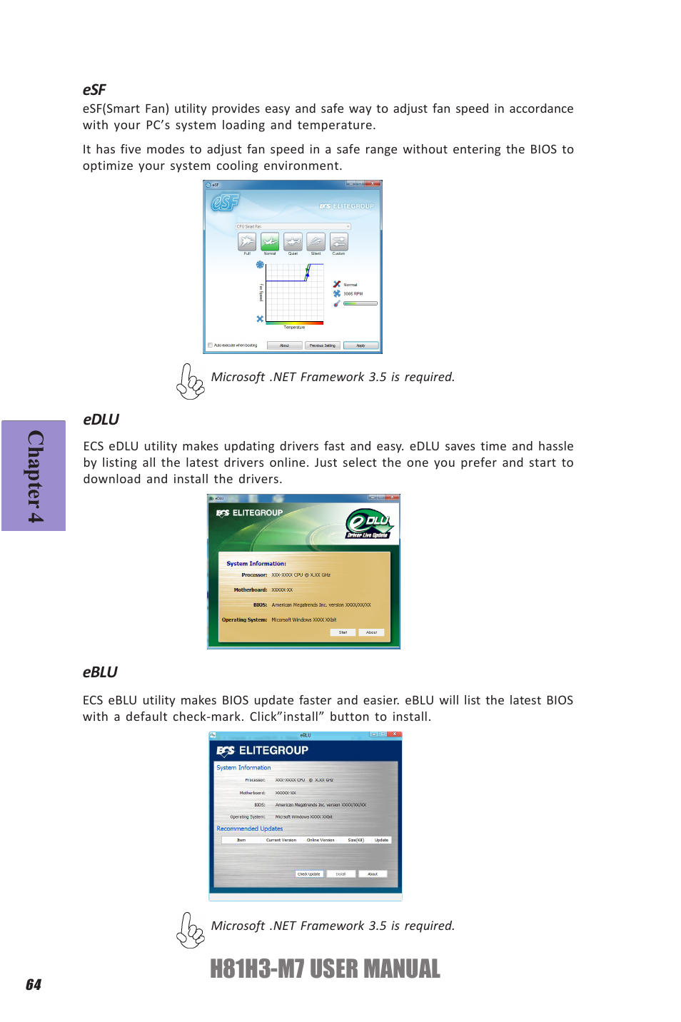 H81h3-m7 user manual, Chapter 4 | Elitegroup H81H3-M7 (V1.0) User Manual | Page 68 / 72