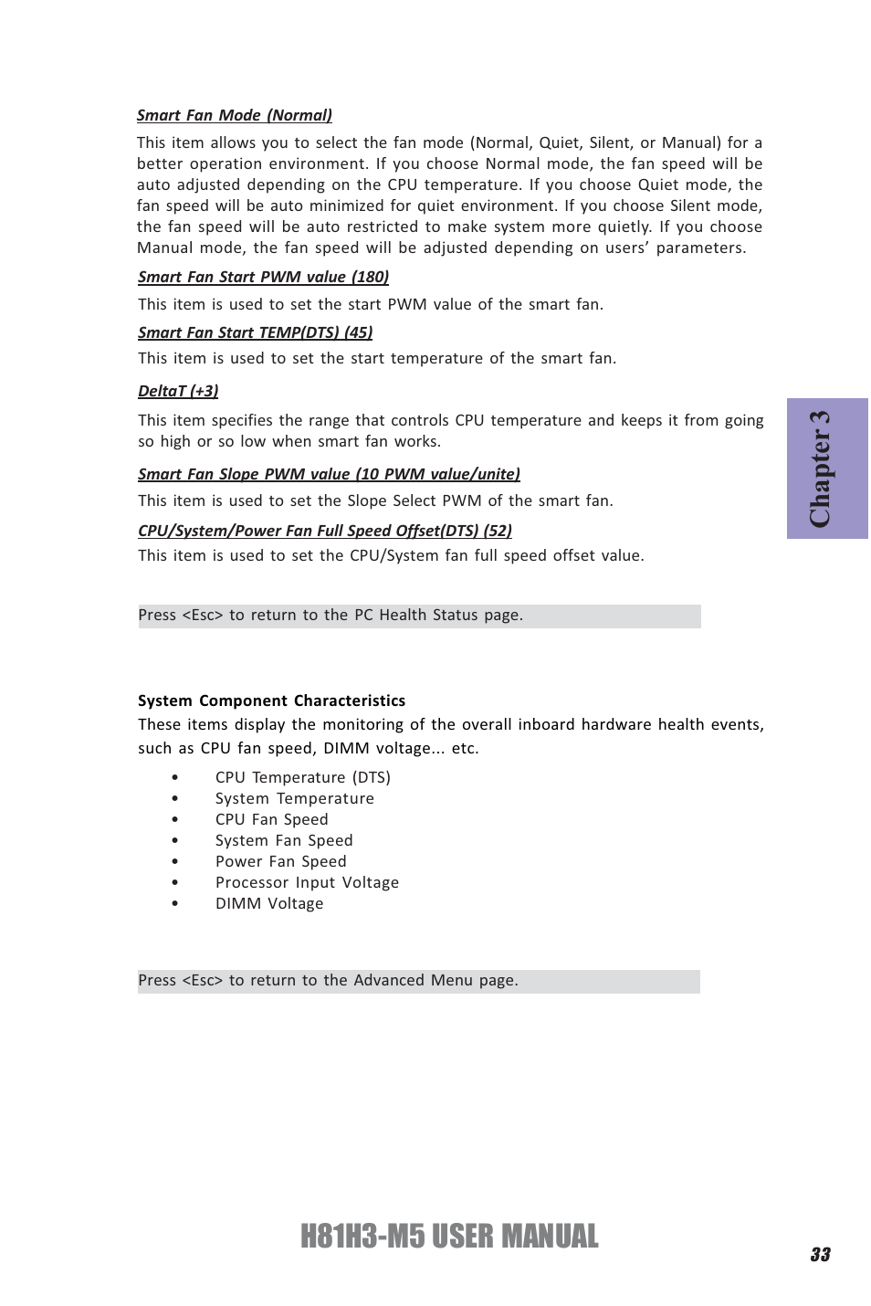 H81h3-m5 user manual, Chapter 3 | Elitegroup H81H3-M5 (V1.0) User Manual | Page 37 / 68