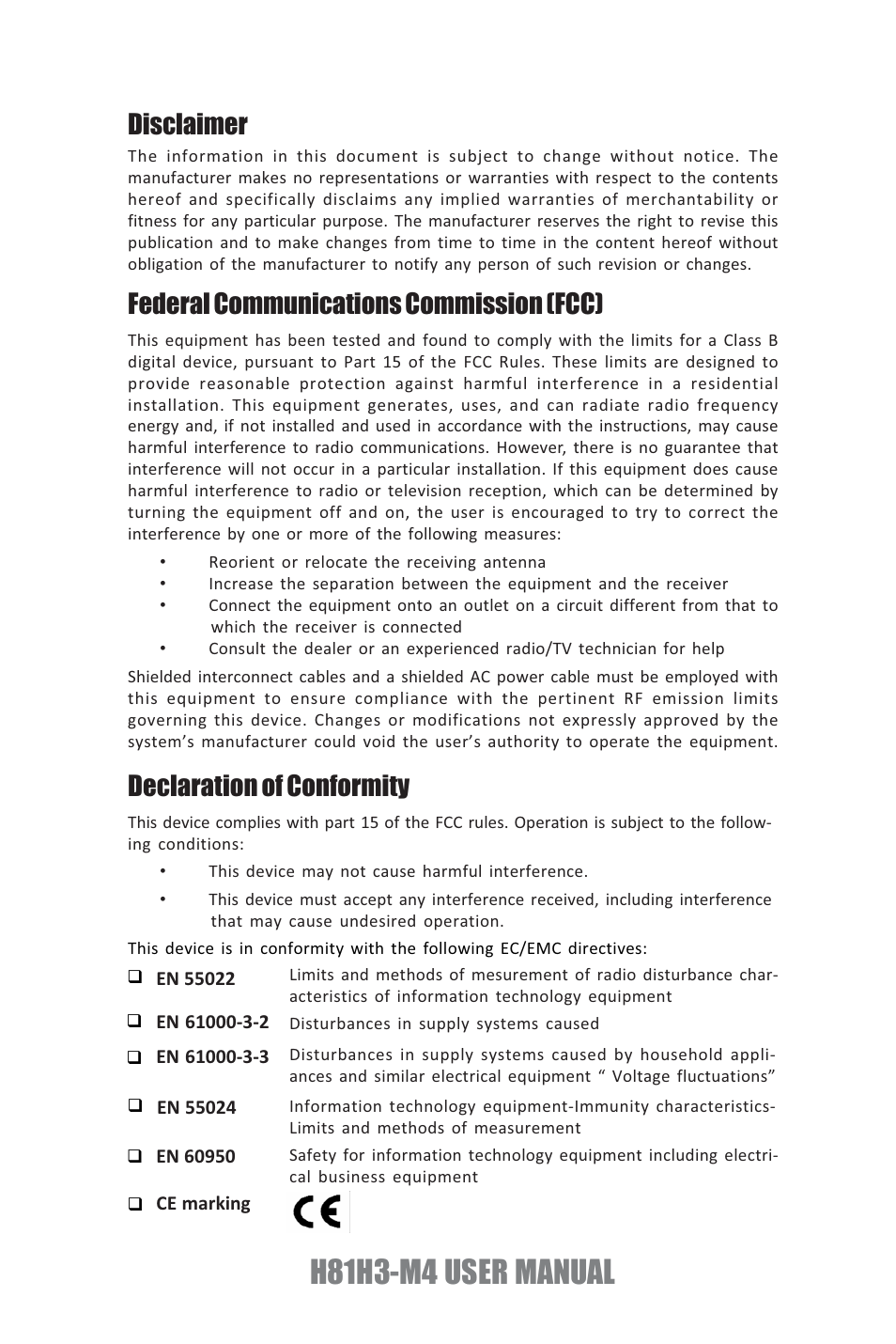 Elitegroup H81H3-M4 (V1.0A) User Manual | 30 pages