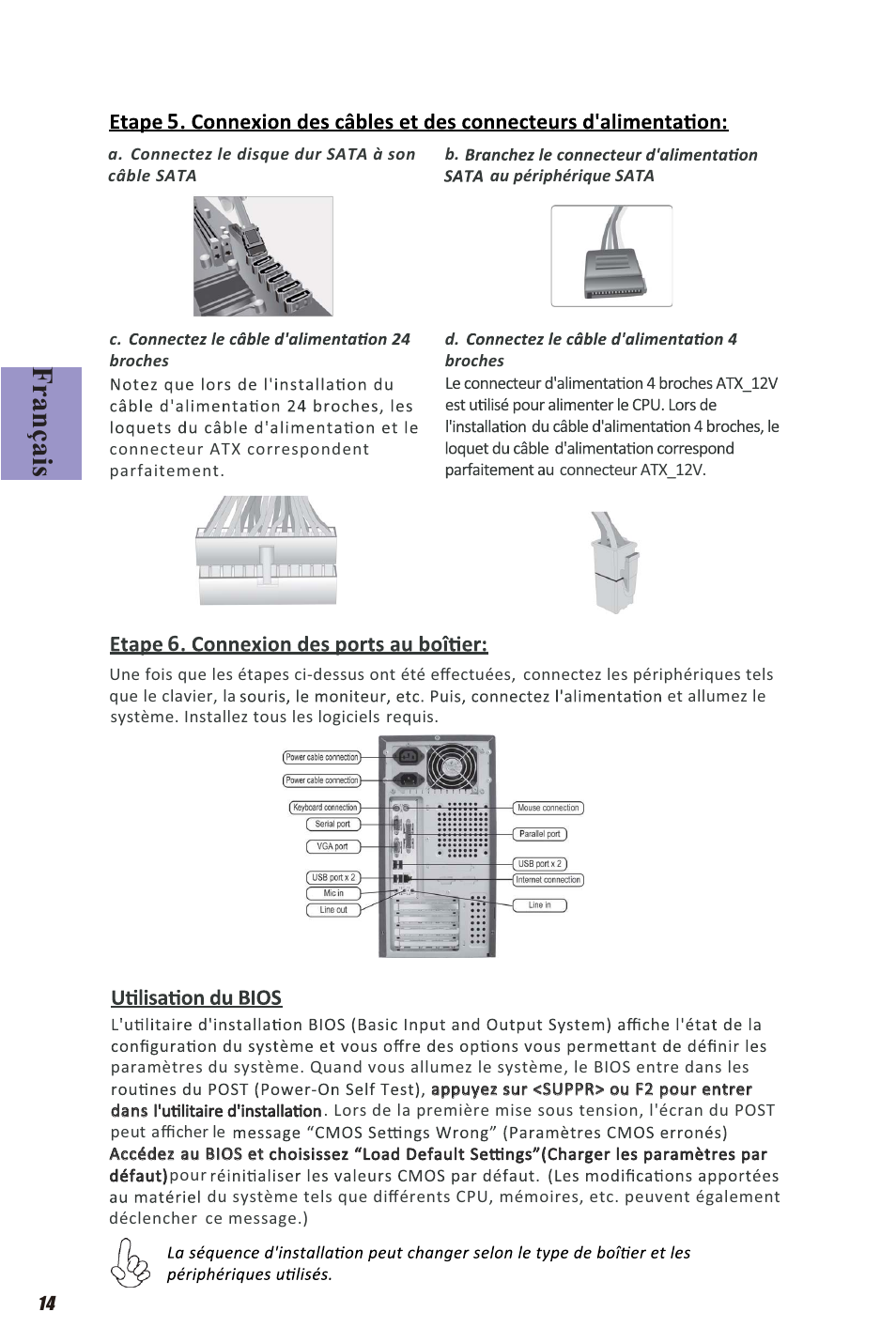 Français | Elitegroup H81H3-M4 (V1.0A) User Manual | Page 16 / 30