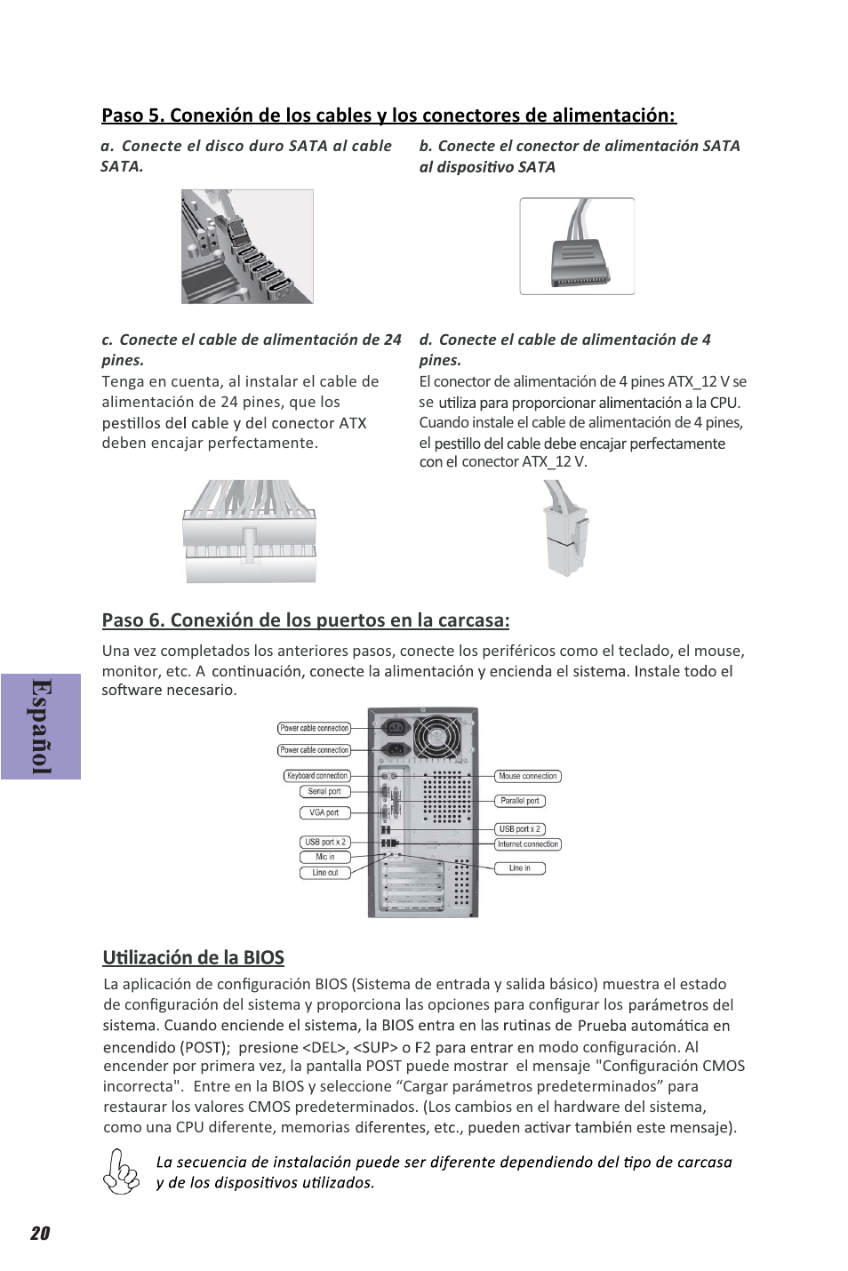 Español | Elitegroup H81H3-M4 (V1.0A) User Manual | Page 22 / 30