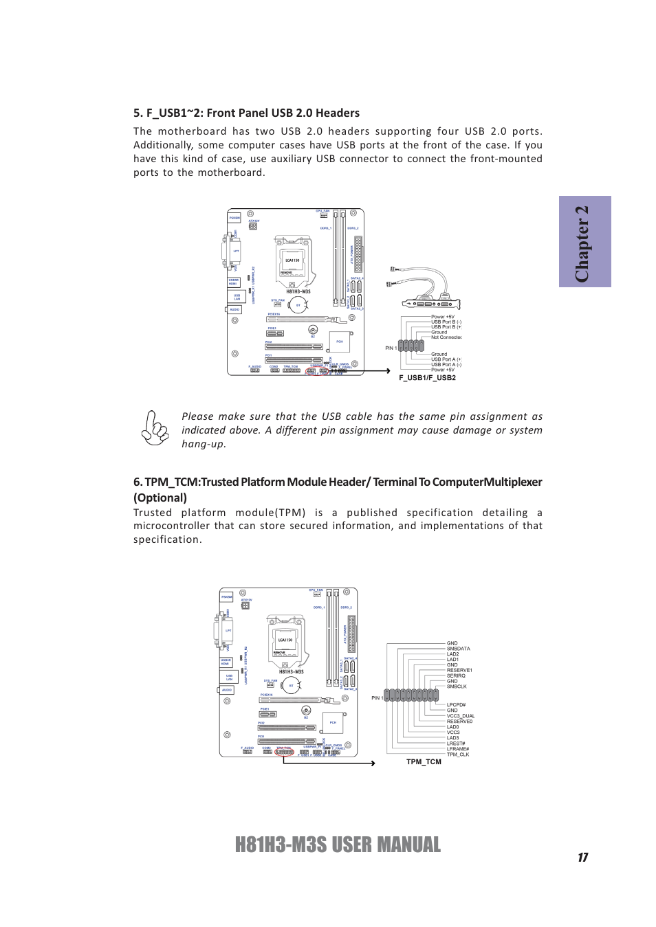 H81h3-m3s user manual, Chapter 2 | Elitegroup H81H3-M3S/TPM (V1.0) User Manual | Page 21 / 74