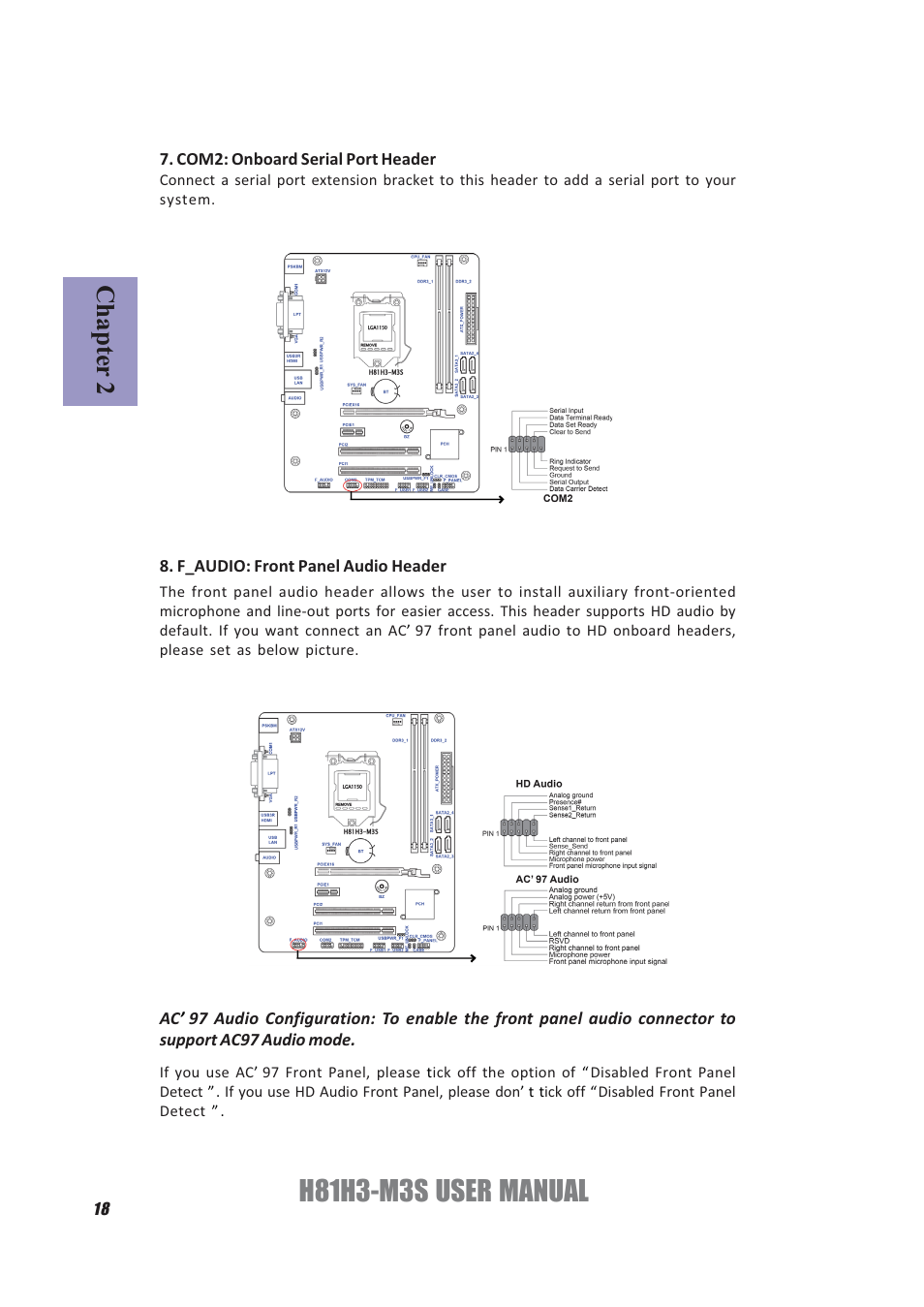 H81h3-m3s user manual, Chapter 2 | Elitegroup H81H3-M3S/TPM (V1.0) User Manual | Page 22 / 74