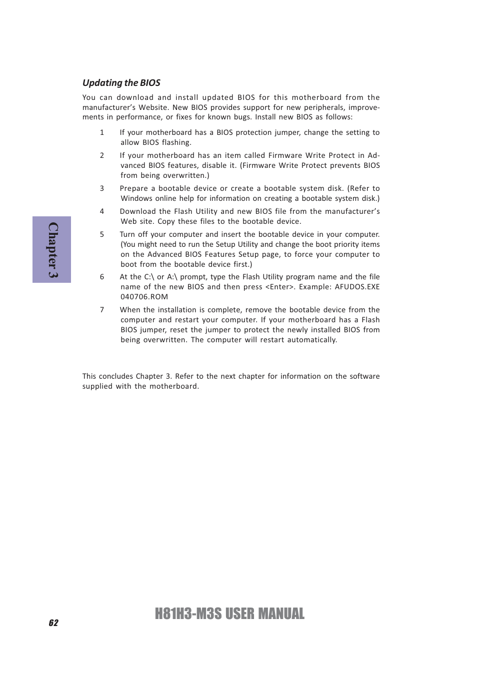H81h3-m3s user manual, Chapter 3 | Elitegroup H81H3-M3S/TPM (V1.0) User Manual | Page 66 / 74
