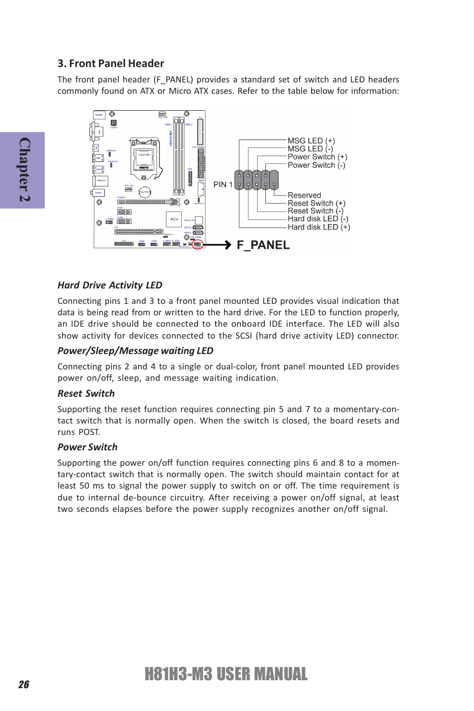 H81h3-m3 user manual, Chapter 2 | Elitegroup H81H3-M3 (V1.0) User Manual | Page 30 / 72