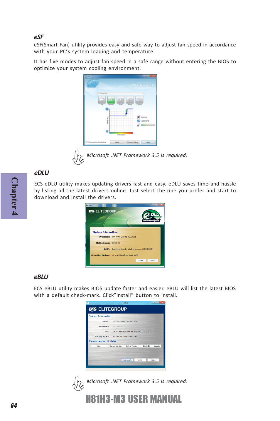 H81h3-m3 user manual, Chapter 4 | Elitegroup H81H3-M3 (V1.0) User Manual | Page 68 / 72